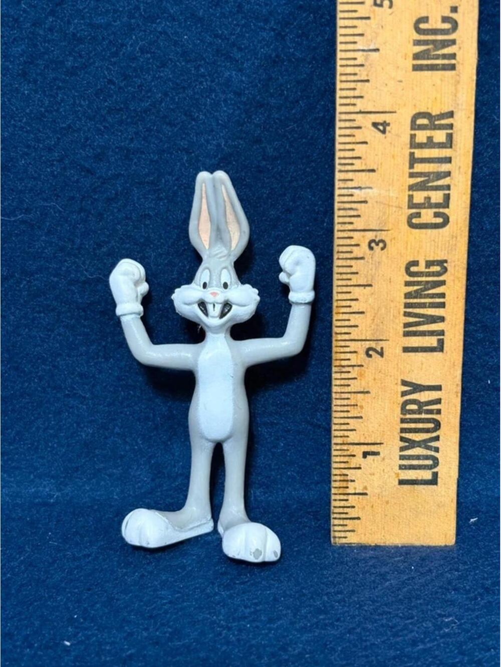 Warner Bros Looney Tunes Bugs Bunny Bendable 3.5 Inch Figure Vintage 1991